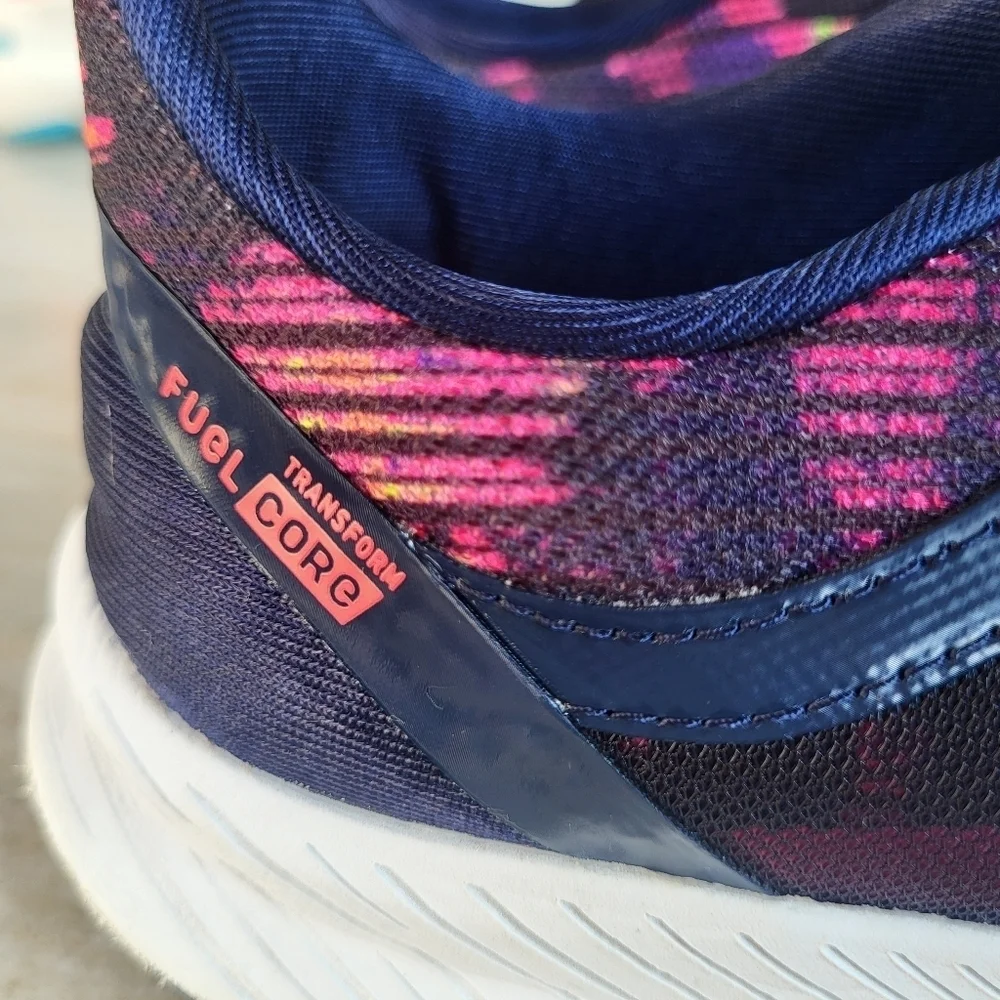 New Balance Womens FuelCore Transform v2 GS Navy/Pink Running Shoes Size 8.5